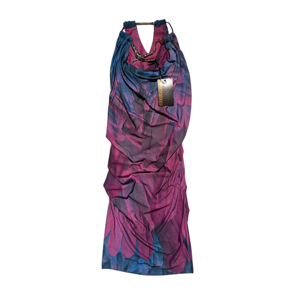 Snake necklace runched dress